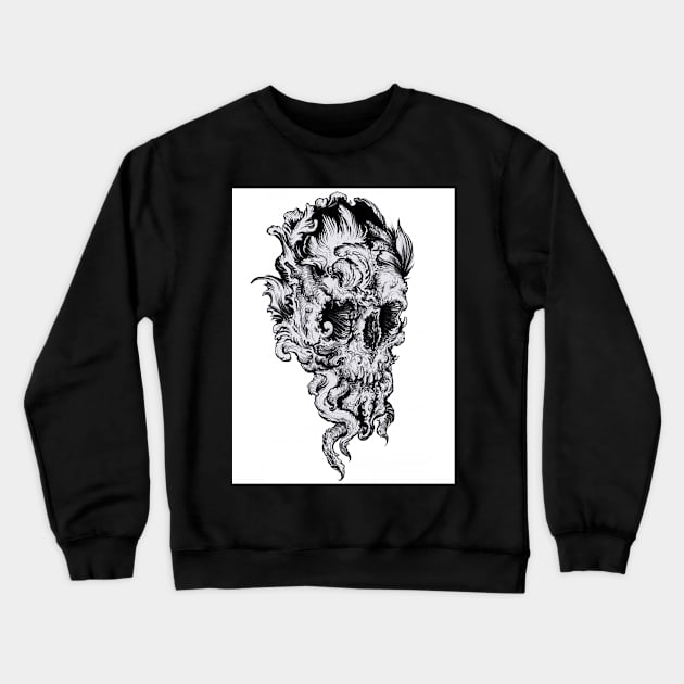 Skull Crewneck Sweatshirt by Nazolkin